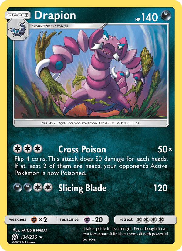 Drapion, carta 134 de Unified Minds