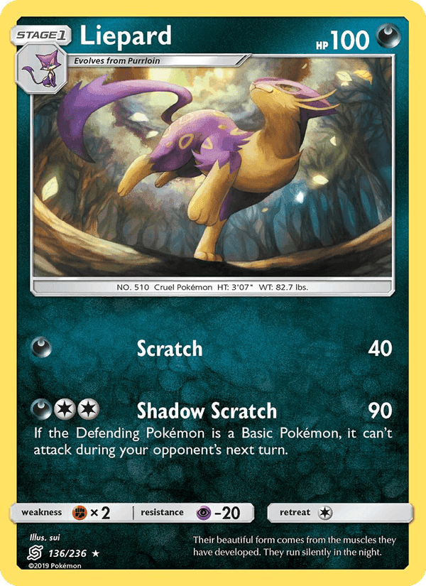 Liepard, card 136 from Unified Minds