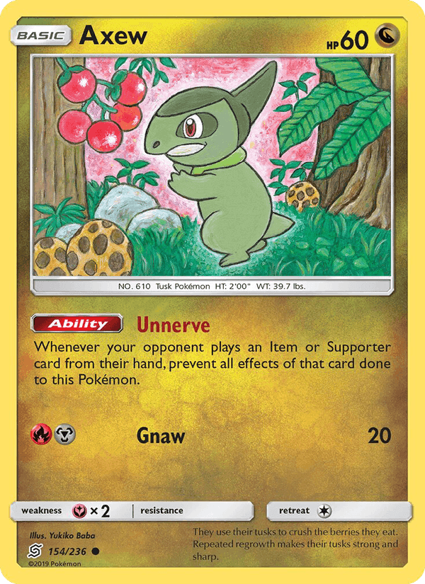 Axew, card 154 from Unified Minds
