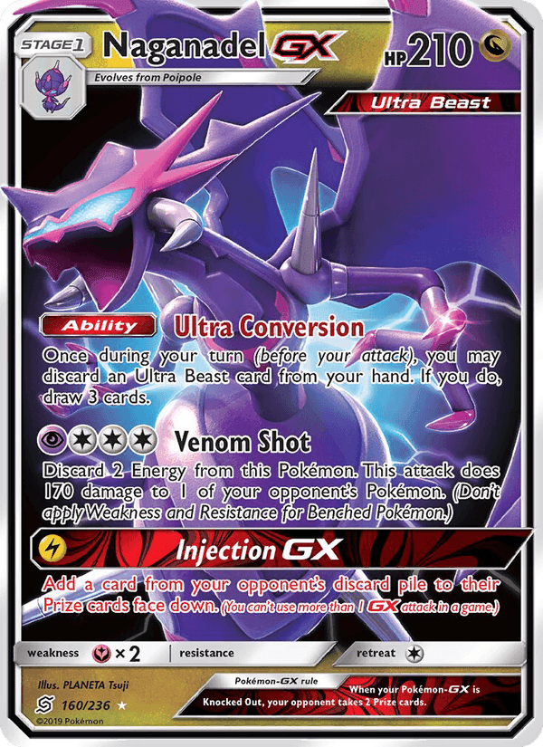 Naganadel GX, card 160 from Unified Minds