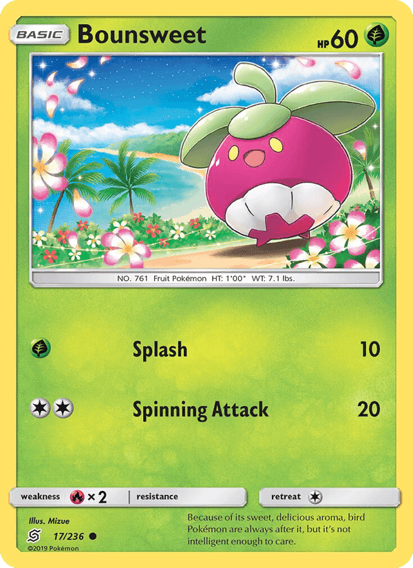 Bounsweet, card 17 from Unified Minds