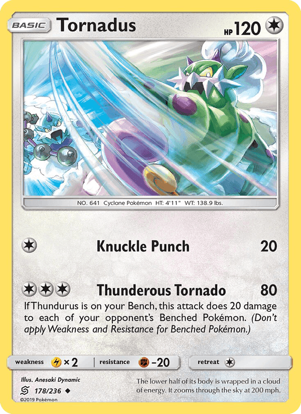 Tornadus, card 178 from Unified Minds