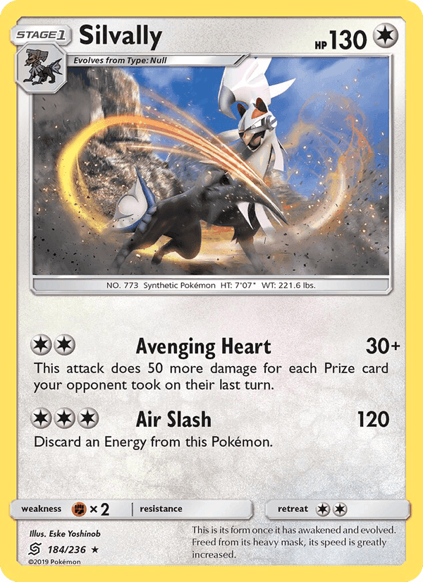 Silvally, card 184 from Unified Minds