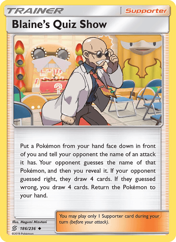 Blaine’s Quiz Show, card 186 from Unified Minds