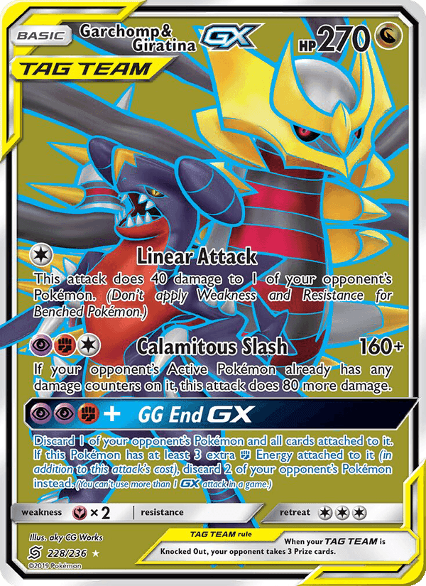 Garchomp & Giratina GX, card 228 from Unified Minds