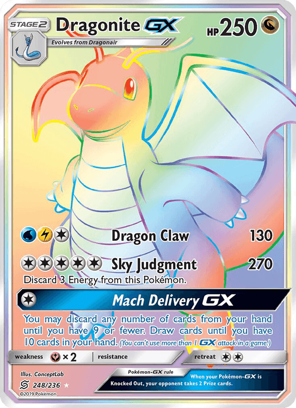 Dragonite GX, carte 248 de Unified Minds
