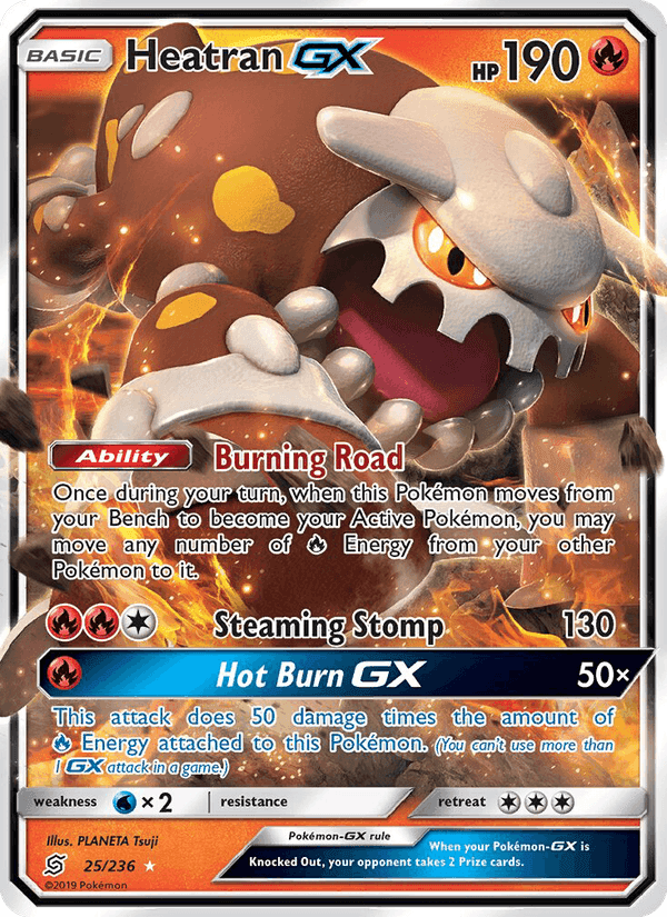 Heatran GX, card 25 from Unified Minds