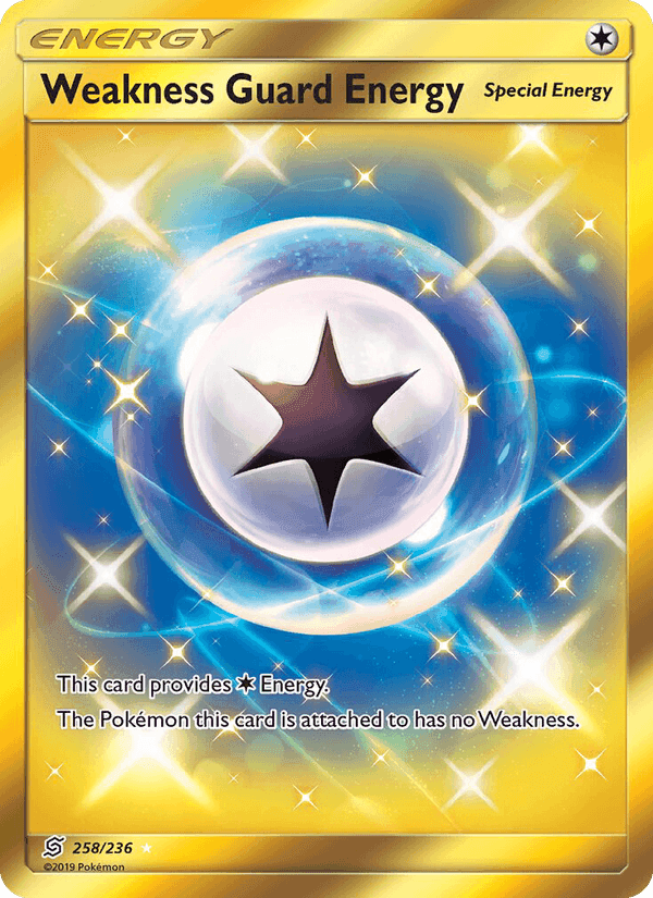 Weakness Guard Energy, card 258 from Unified Minds