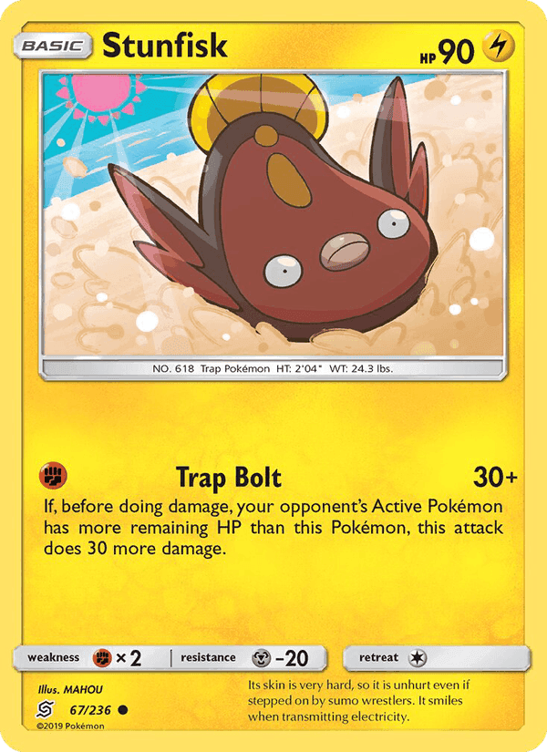 Stunfisk, card 67 from Unified Minds