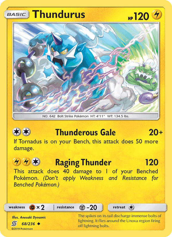 Thundurus, card 68 from Unified Minds