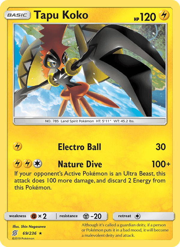 Tapu Koko, card 69 from Unified Minds