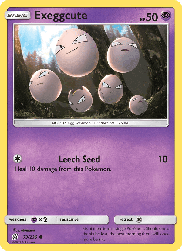 Exeggcute, card 73 from Unified Minds