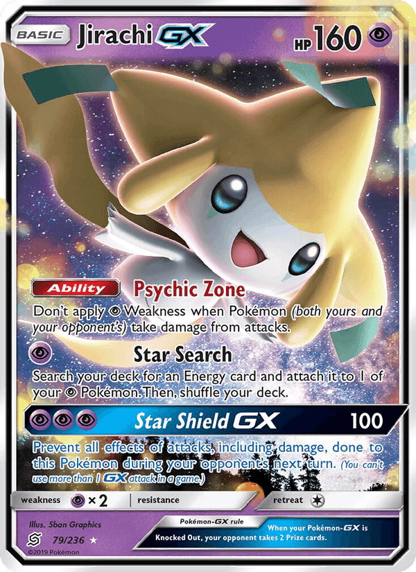 Jirachi GX, card 79 from Unified Minds