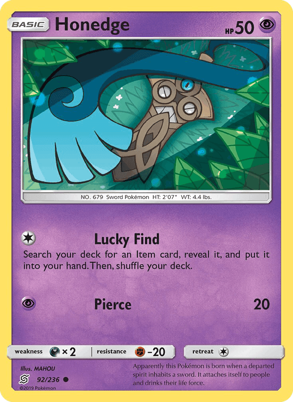 Honedge, card 92 from Unified Minds