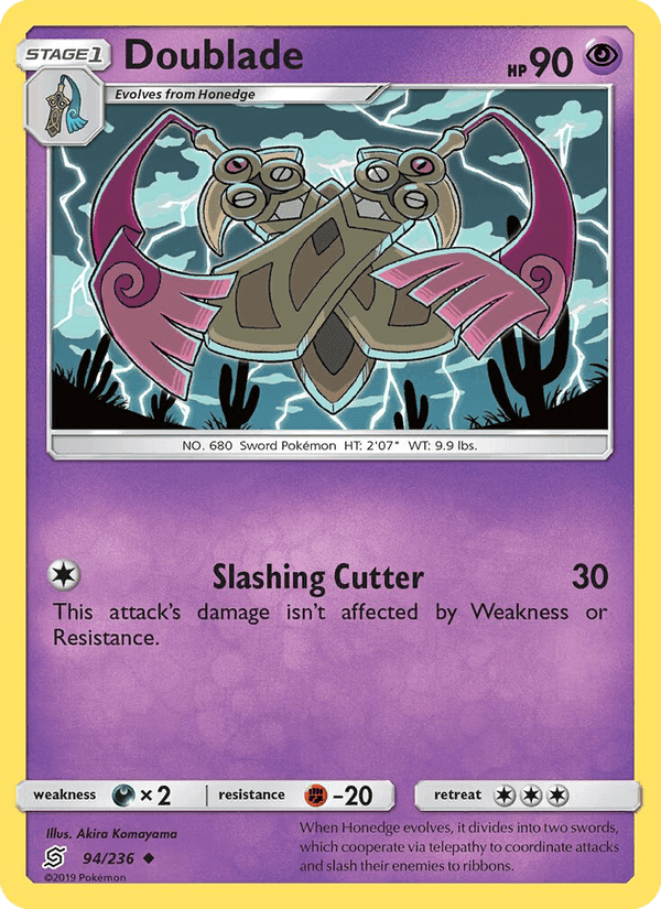 Doublade, card 94 from Unified Minds