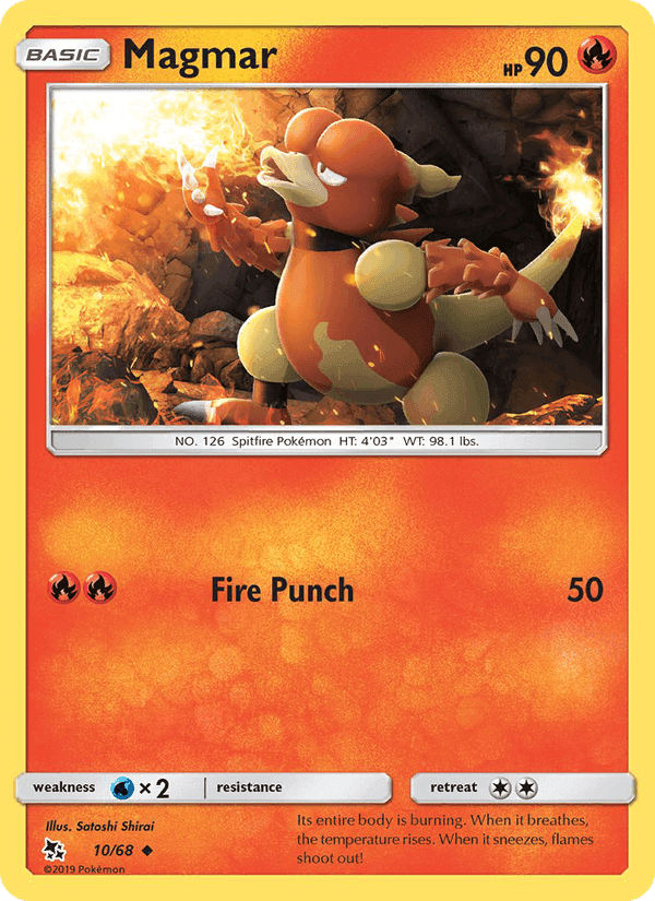 Magmar, carta 10 di Destino Sfuggente