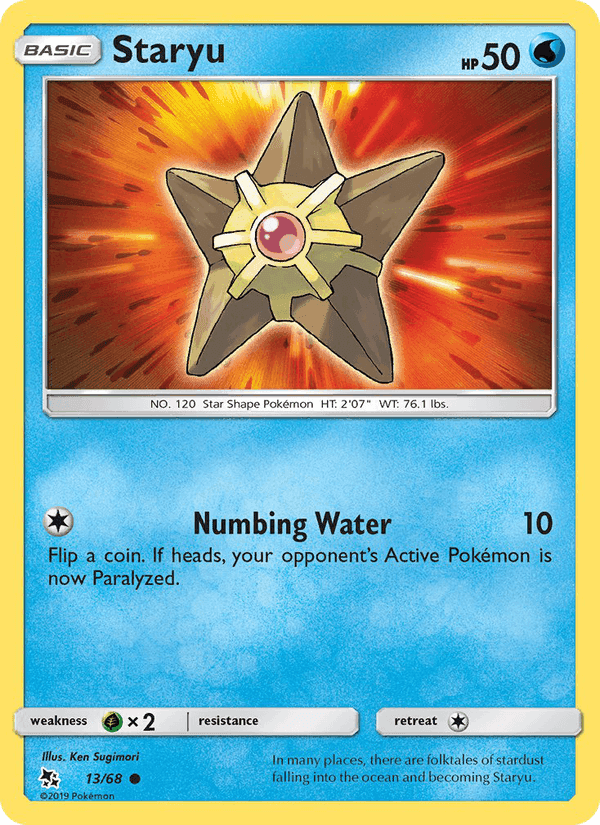 Staryu, carta 13 di Destino Sfuggente