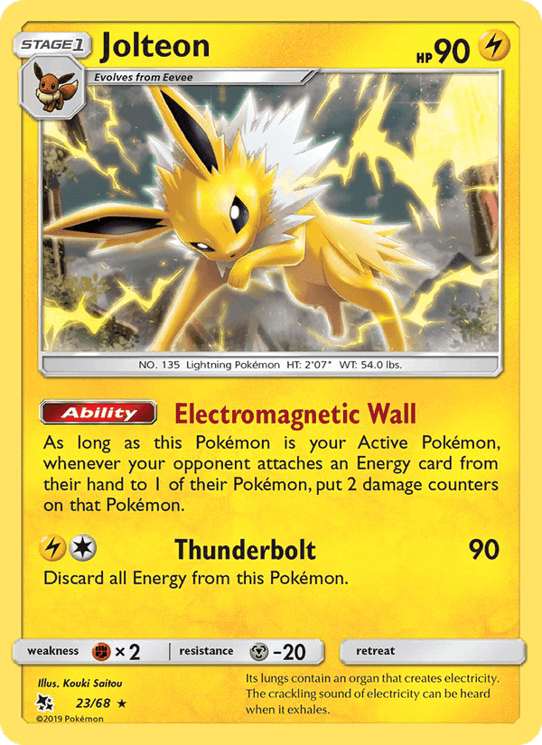 Jolteon, carta 23 di Destino Sfuggente