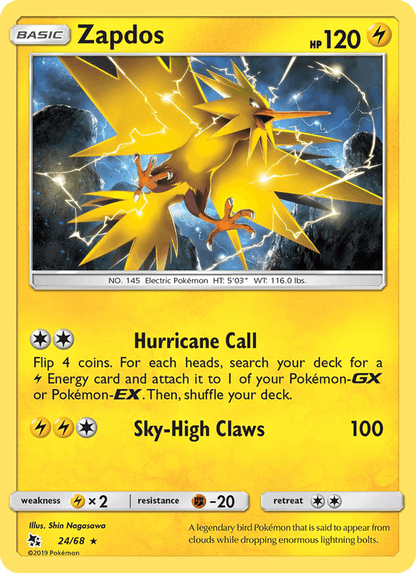 Zapdos, carta 24 di Destino Sfuggente