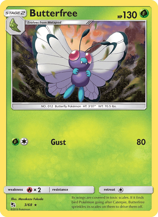 Butterfree, carta 3 de Destinos Ocultos