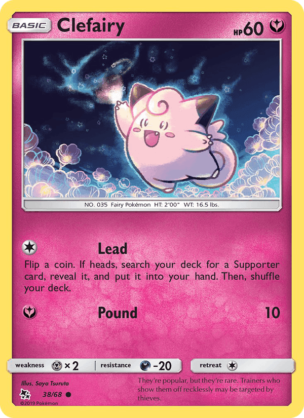 Clefairy, carta 38 di Destino Sfuggente