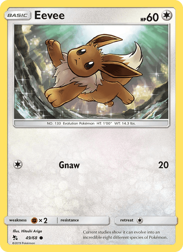 Eevee, carta 49 di Destino Sfuggente