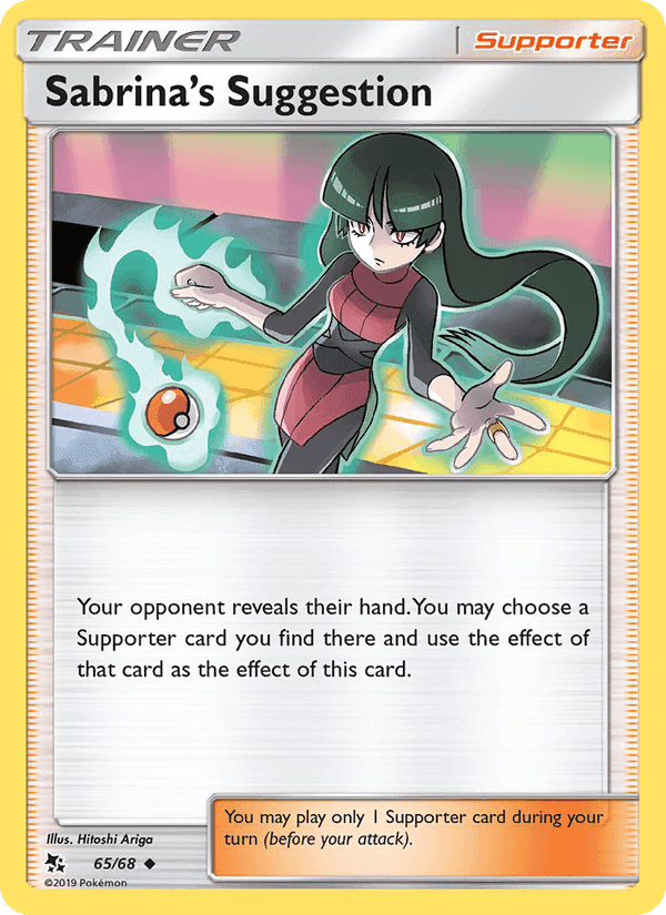Sabrina’s Suggestion, card 65 from Hidden Fates