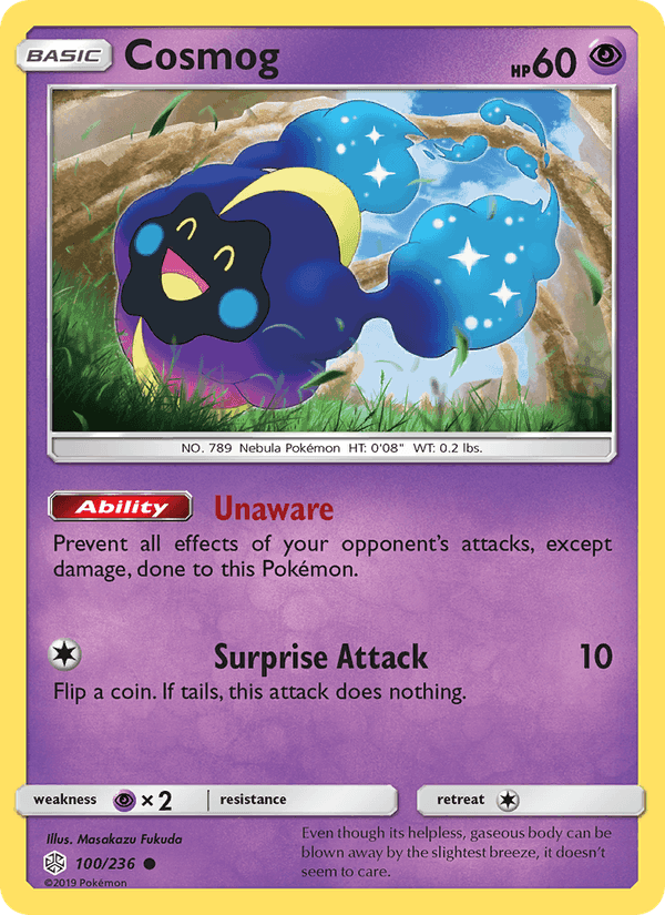 Cosmog, card 100 from Cosmic Eclipse