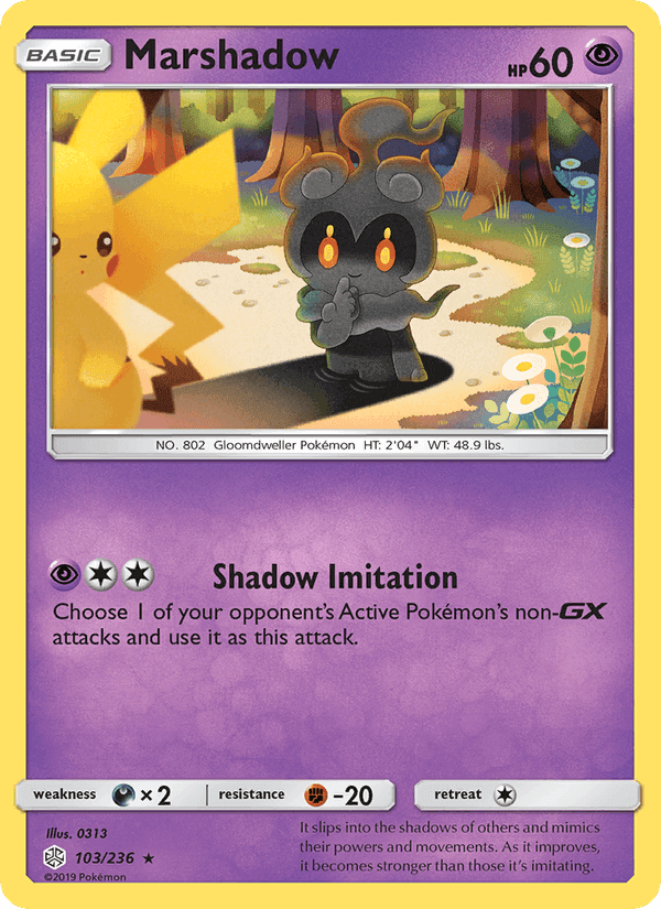 Marshadow, carta 103 di Cosmic Eclipse