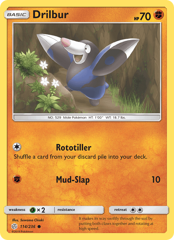 Drilbur, card 114 from Cosmic Eclipse