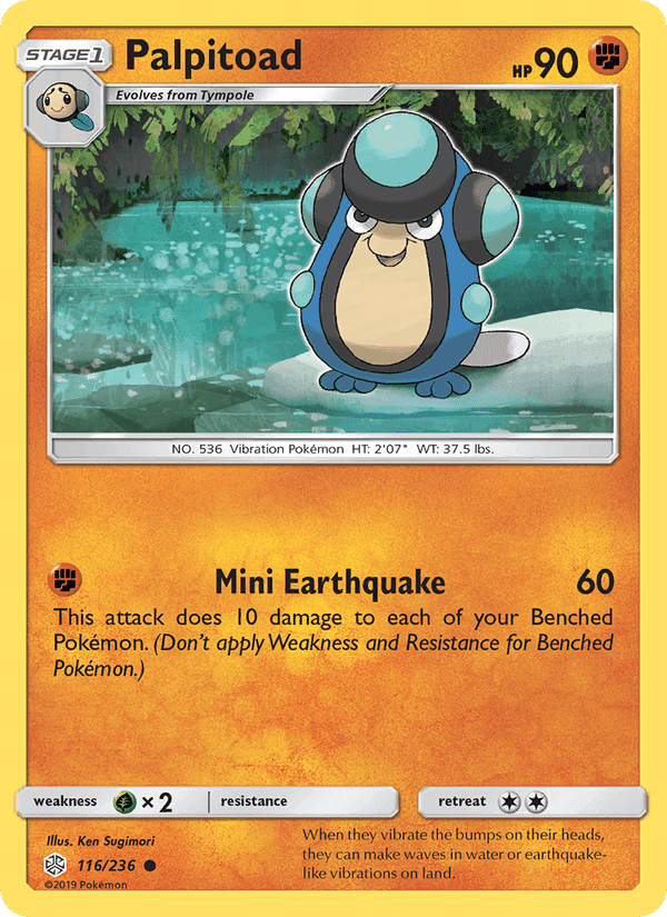 Palpitoad, card 116 from Cosmic Eclipse