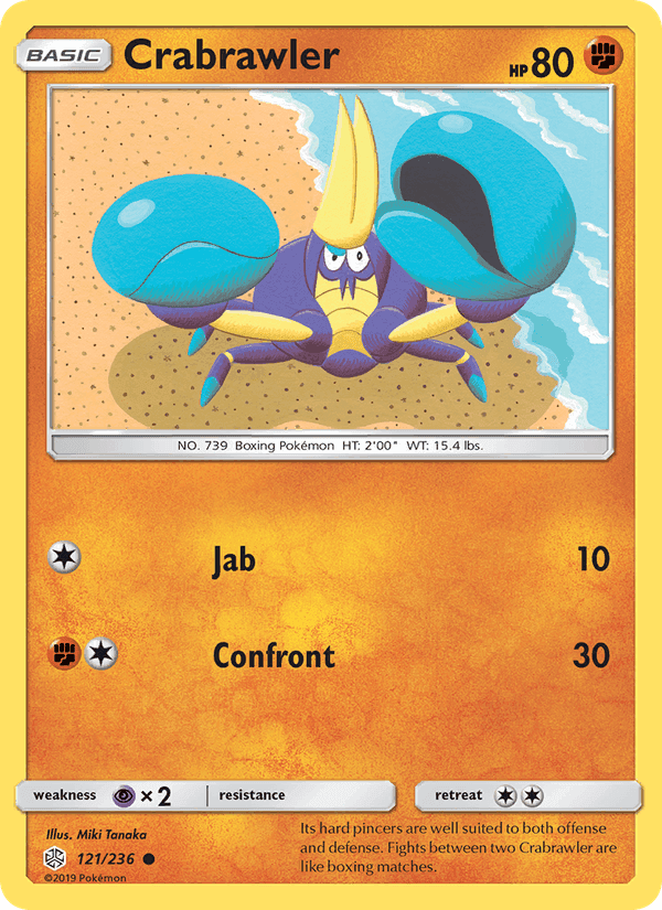 Crabrawler, card 121 from Cosmic Eclipse