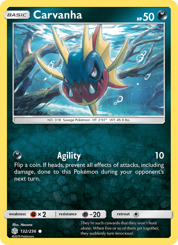 Carvanha, card 132 from Cosmic Eclipse