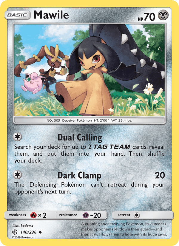 Mawile, card 140 from Cosmic Eclipse