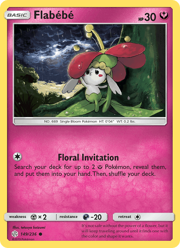 Flabébé, card 149 from Cosmic Eclipse