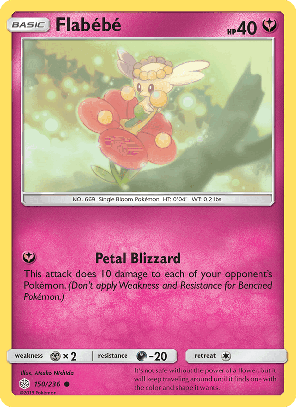Flabébé, card 150 from Cosmic Eclipse