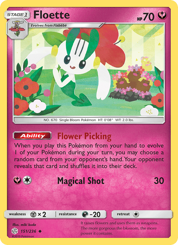 Floette, card 151 from Cosmic Eclipse