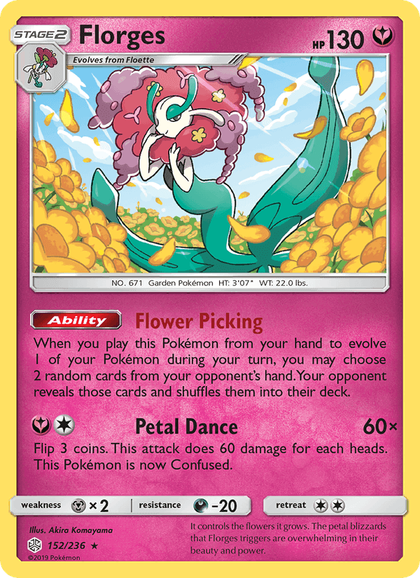 Florges, card 152 from Cosmic Eclipse