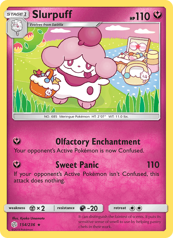Slurpuff, card 154 from Cosmic Eclipse
