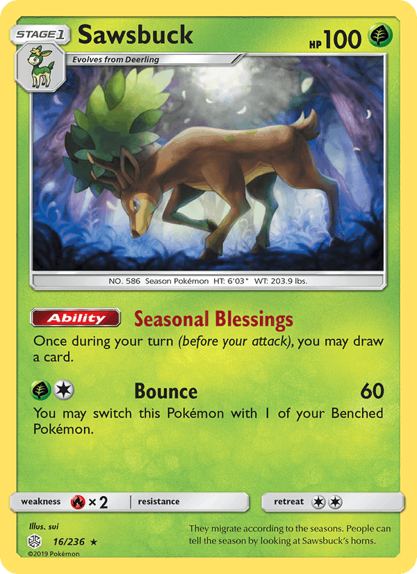 Sawsbuck, carte 16 de Cosmic Eclipse