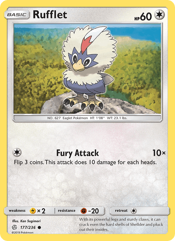 Rufflet, card 177 from Cosmic Eclipse