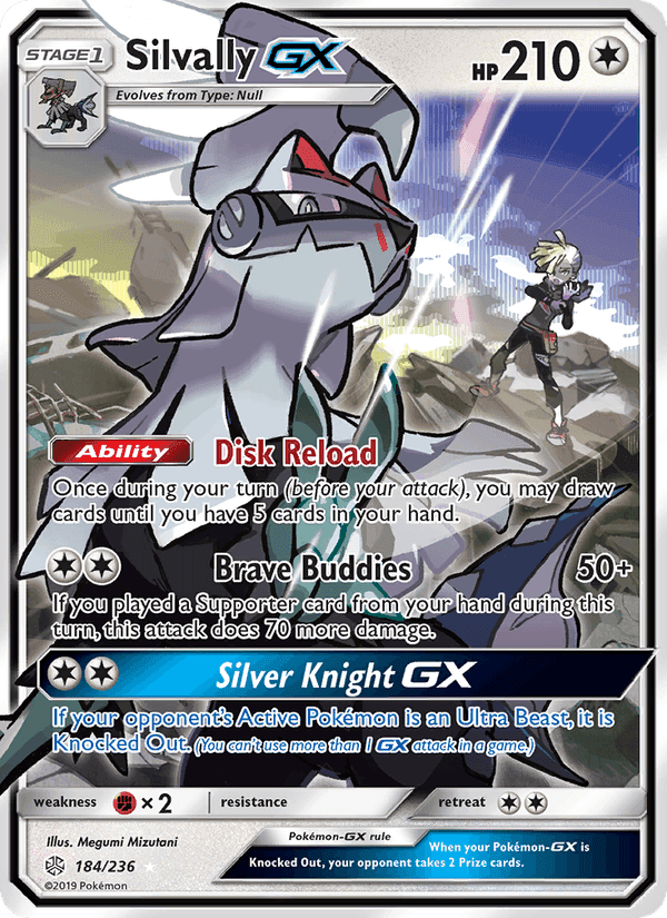 Silvally GX, card 184 from Cosmic Eclipse