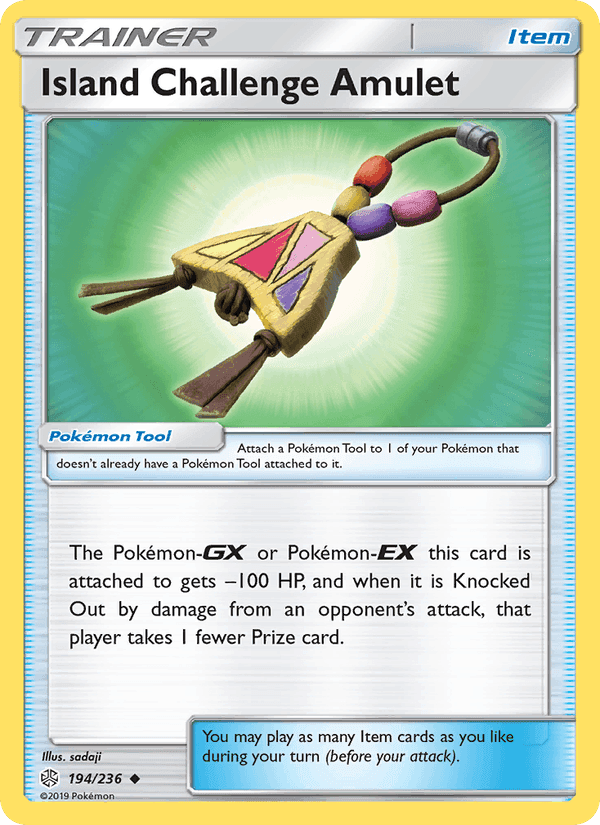 Island Challenge Amulet, card 194 from Cosmic Eclipse