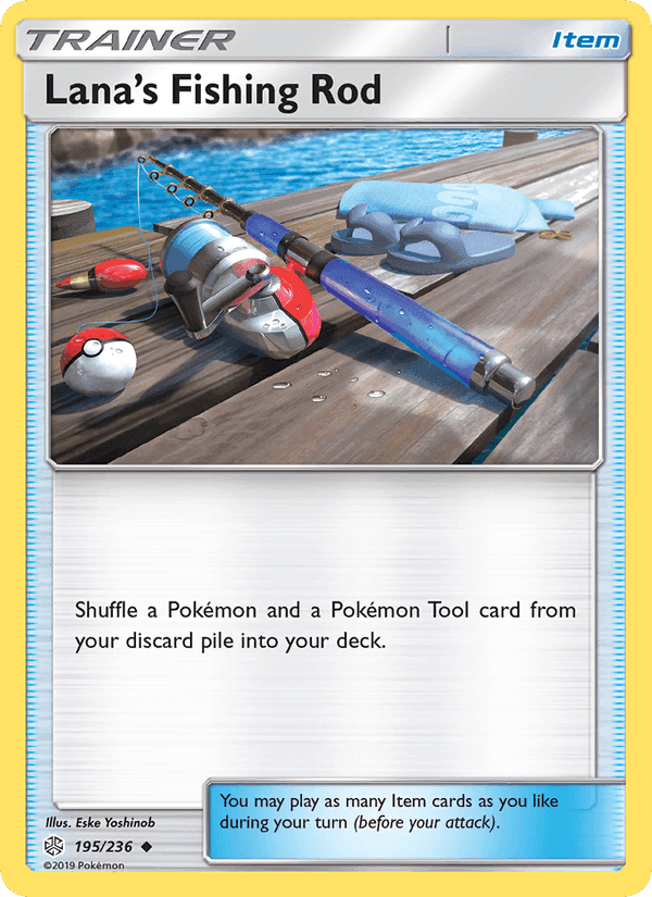 Lana’s Fishing Rod, card 195 from Cosmic Eclipse