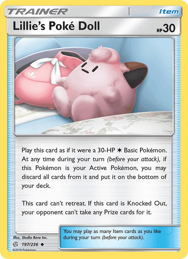 Lillie’s Poké Doll, card 197 from Cosmic Eclipse
