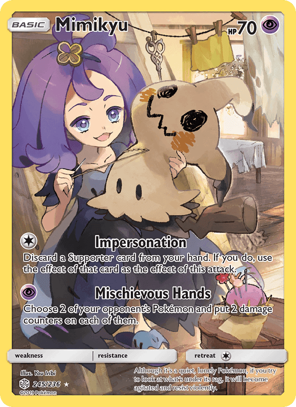 Mimikyu, carte 245 de Cosmic Eclipse