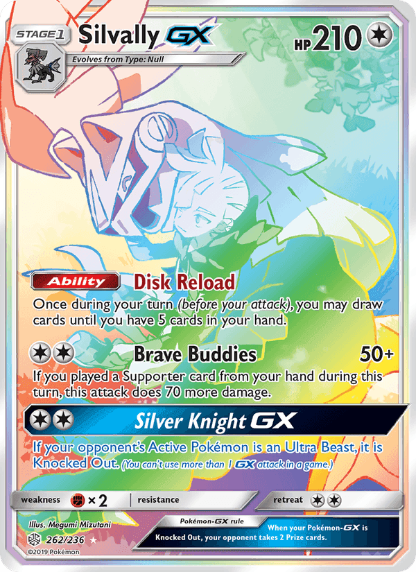 Silvally GX, card 262 from Cosmic Eclipse