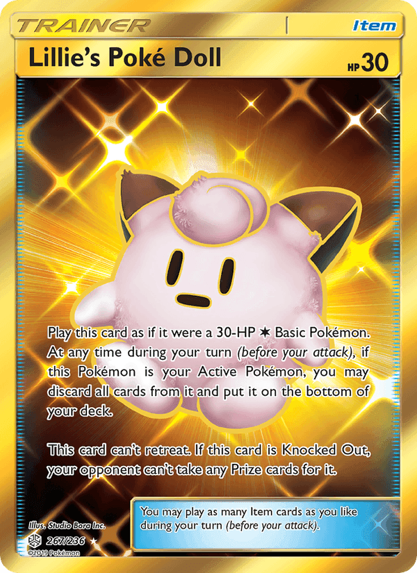 Lillie’s Poké Doll, card 267 from Cosmic Eclipse