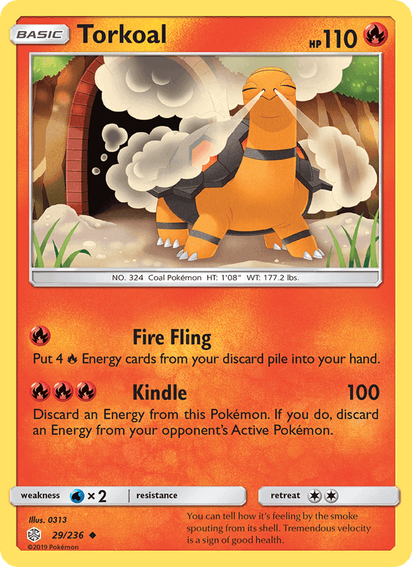 Torkoal, carte 29 de Cosmic Eclipse