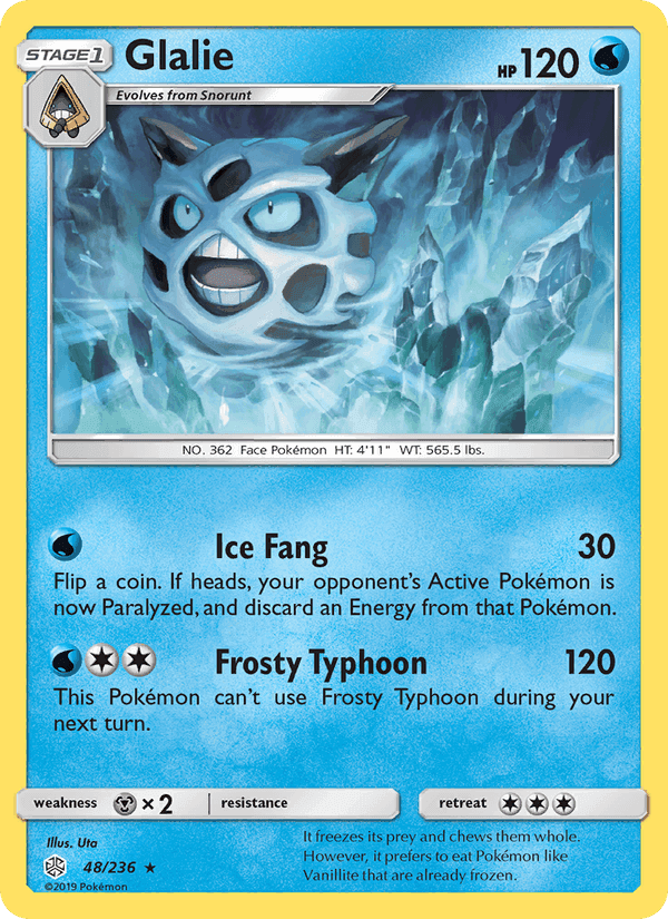 Glalie, carte 48 de Cosmic Eclipse